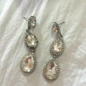 Silver dangling earrings